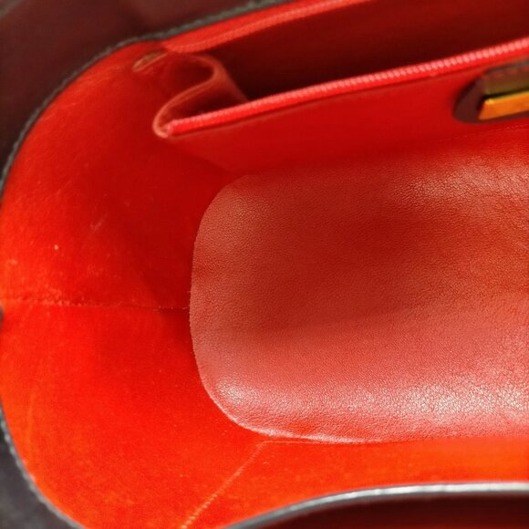 Gucci Vintage Vanity Bag Black Leather mon870-100625 - Picture 11 of 16